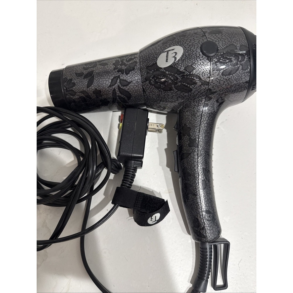 T3 Veloce Professional Hair Dryer EUC Black and Gray Unisex Dryer